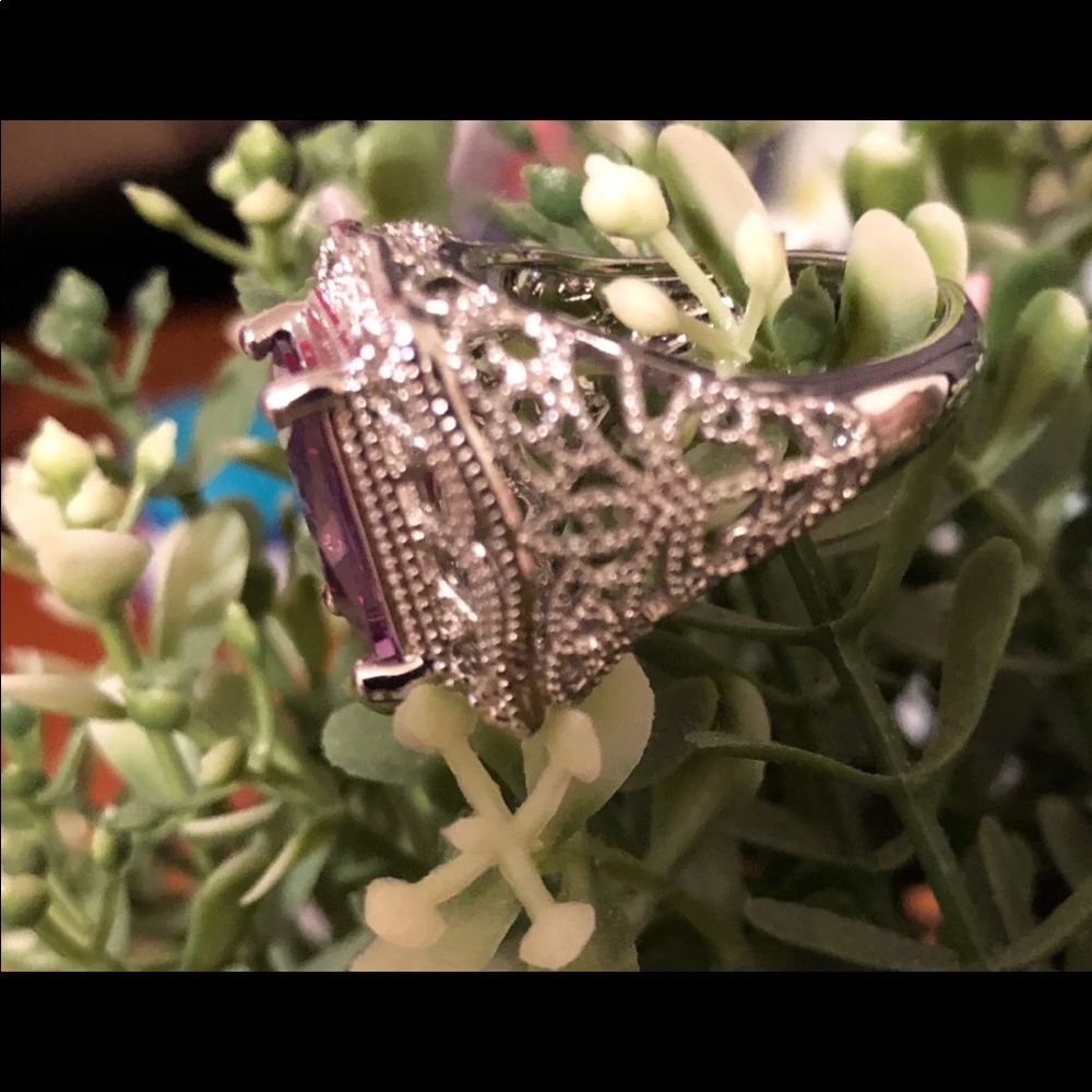 Purple/Silver ring